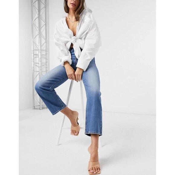 NWT Levi’s ribcage straight ankle jeans button fly 32 - Picture 2 of 12